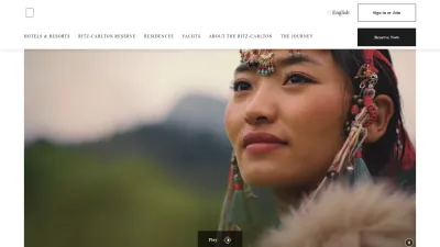 Screenshot of Ritzcarlton.com