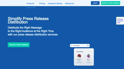 Screenshot of Newswire.com