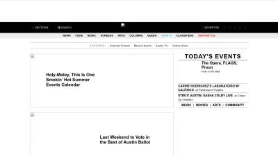 Screenshot of Austinchronicle.com