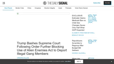 Screenshot of Dailysignal.com