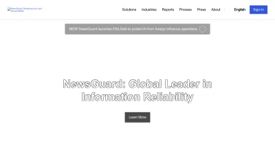 Screenshot preview of newsguardtech.com