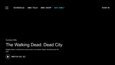 Screenshot of Amc.com