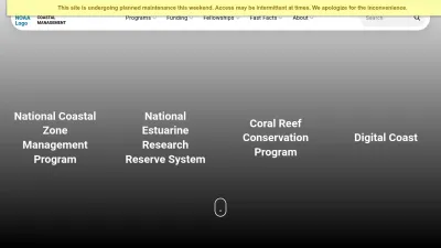 Screenshot of Coast.noaa.gov