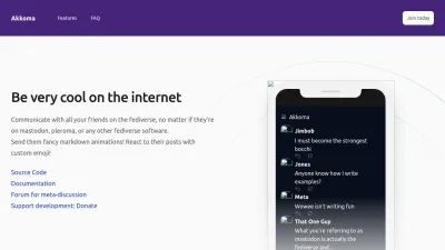 Screenshot of Akkoma.social