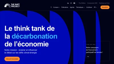 Screenshot of Theshiftproject.org