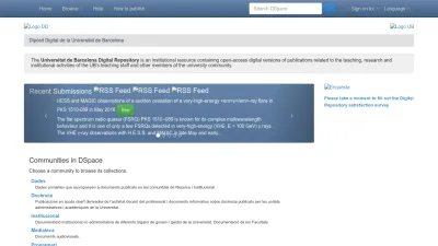 Screenshot of Diposit.ub.edu