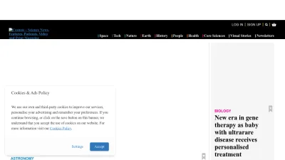 Screenshot of Cosmosmagazine.com