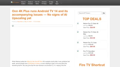 Screenshot of Aftvnews.com