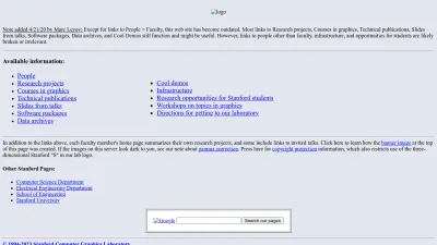 Screenshot of Graphics.stanford.edu