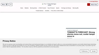 Screenshot of Fox17online.com