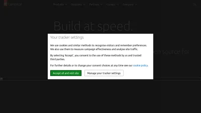 Screenshot of Canonical.com