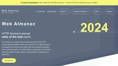 Screenshot of Almanac.httparchive.org