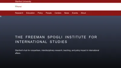 Screenshot of Fsi.stanford.edu