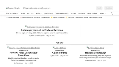 Screenshot of Chicagoreader.com