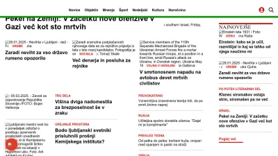 Screenshot of Dnevnik.si