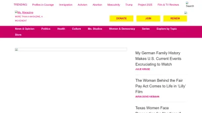 Screenshot of Msmagazine.com