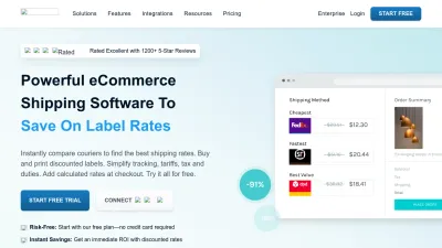 Screenshot of Easyship.com