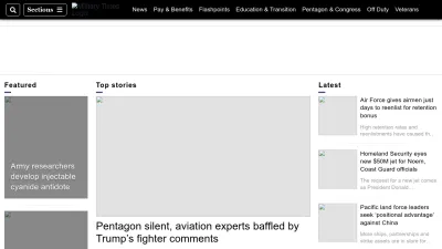 Screenshot of Militarytimes.com