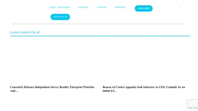 Screenshot of Aithority.com