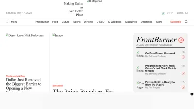 Screenshot of Dmagazine.com