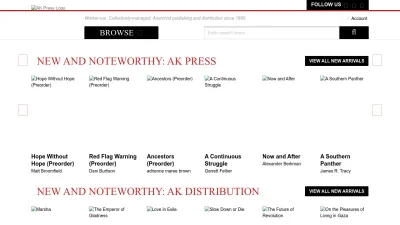 Screenshot of Akpress.org