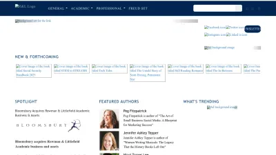 Screenshot of Rowman.com