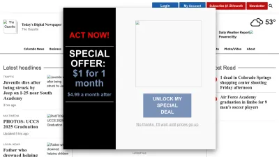 Screenshot of Gazette.com