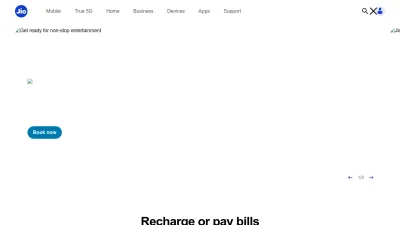 Screenshot preview of jio.com