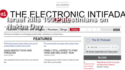 Screenshot of Electronicintifada.net