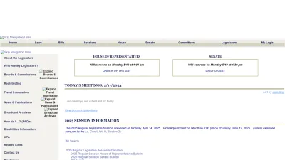 Screenshot preview of legis.la.gov