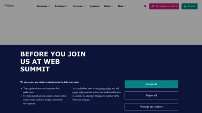 Screenshot of Websummit.com
