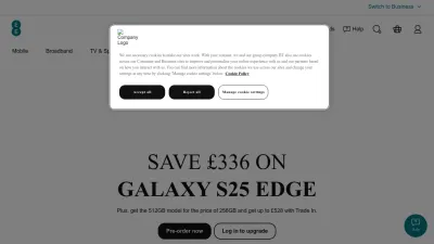 Screenshot of Ee.co.uk
