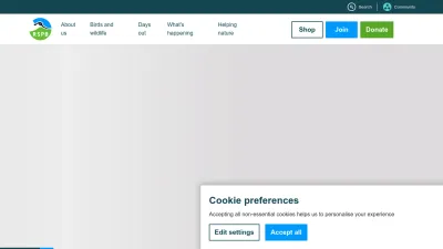 Screenshot of Rspb.org.uk