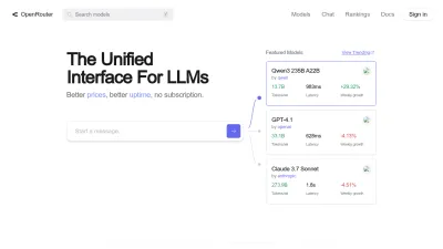 Screenshot of Openrouter.ai