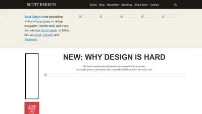 Screenshot preview of scottberkun.com