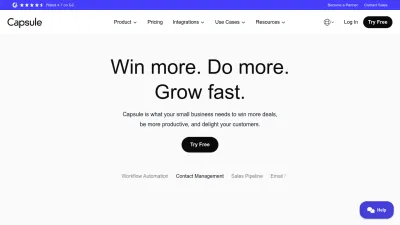 Screenshot of Capsulecrm.com