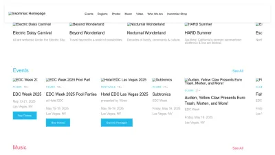 Screenshot preview of insomniac.com