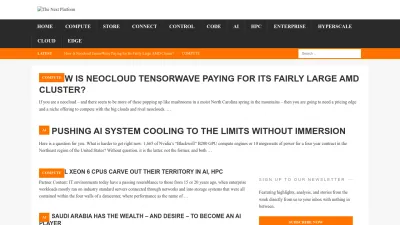 Screenshot of Nextplatform.com