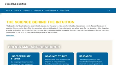 Screenshot of Cogsci.ucsd.edu