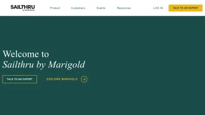 Screenshot of Sailthru.com
