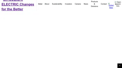 Screenshot preview of mitsubishielectric.com