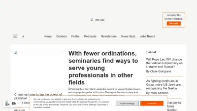 Screenshot of Religionnews.com
