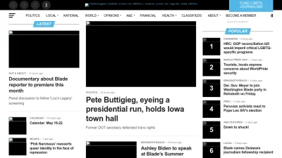 Screenshot of Washingtonblade.com