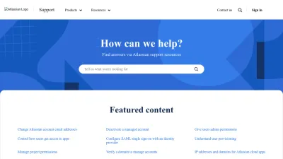 Screenshot preview of support.atlassian.com