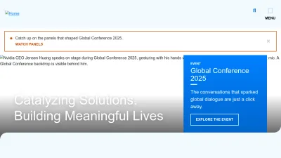 Screenshot of Milkeninstitute.org