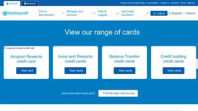Screenshot of Barclaycard.co.uk