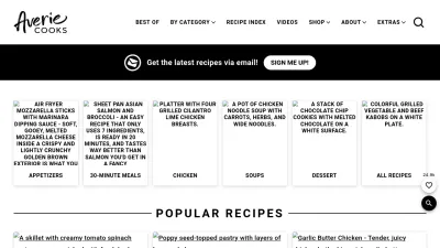 Screenshot preview of averiecooks.com