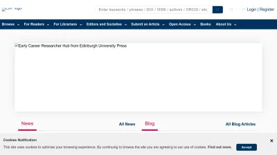 Screenshot of Euppublishing.com