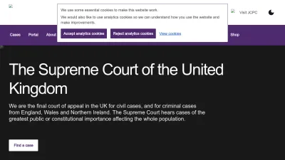 Screenshot of Supremecourt.uk