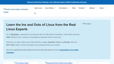 Screenshot of Tecmint.com